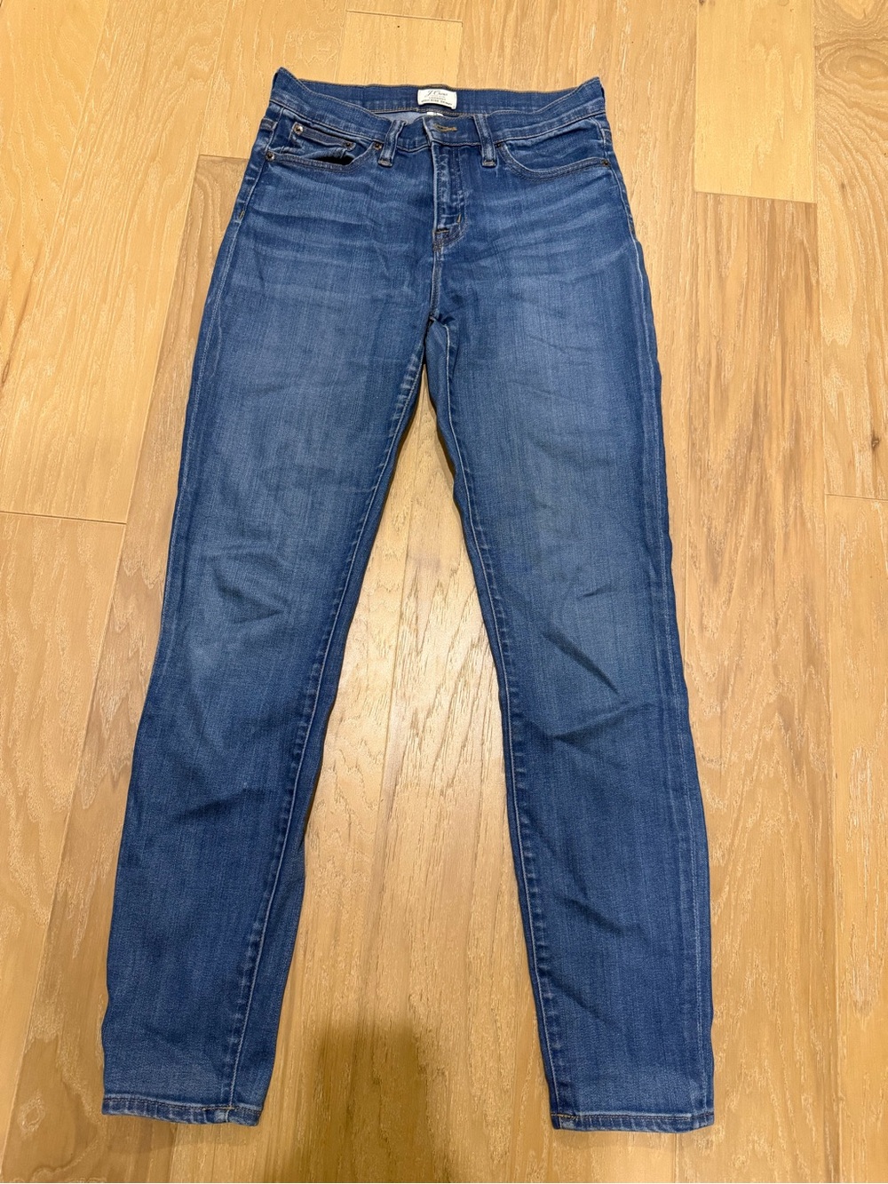 J. Crew Lookout High Rise Skinny Jeans in Denim Blue - Picture 2 of 5